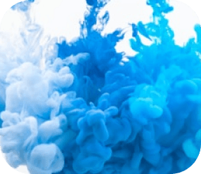 Blue ink cloud artwork
